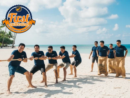 Paket Outbound Gathering Fun Beach Olympics