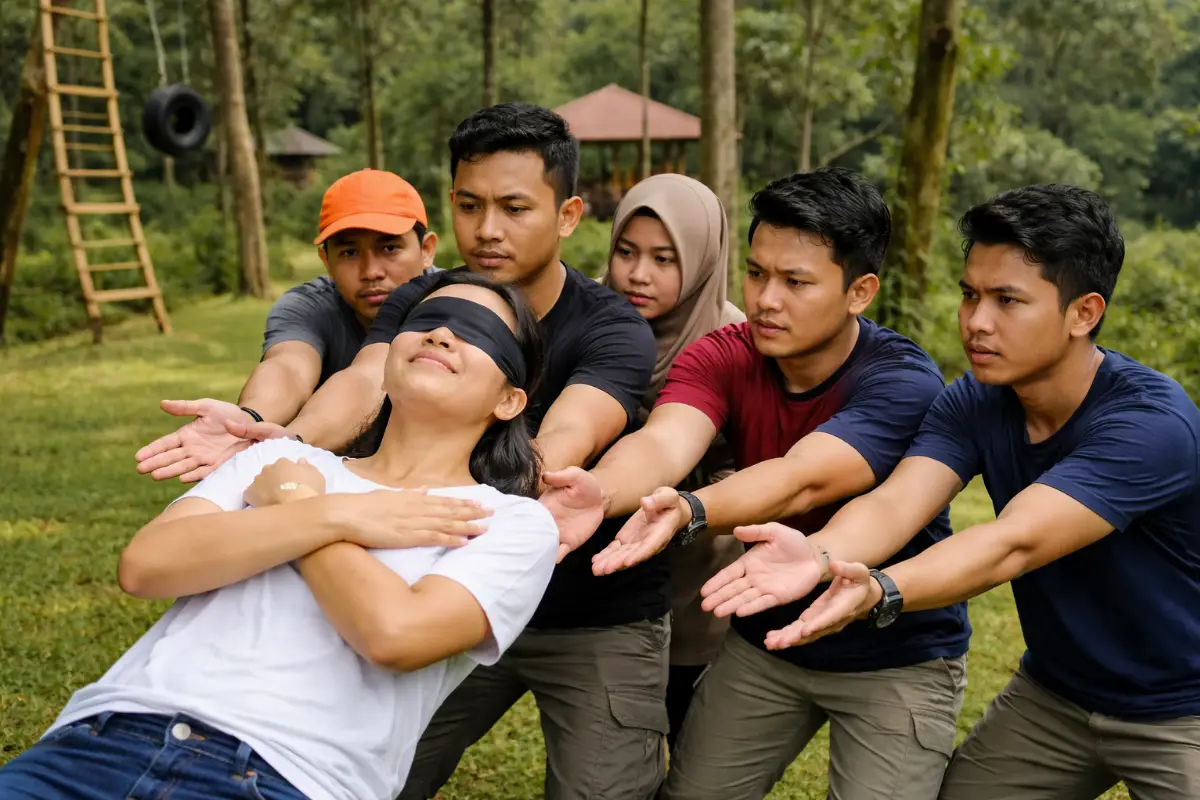 jenis permainan team building outbound seru