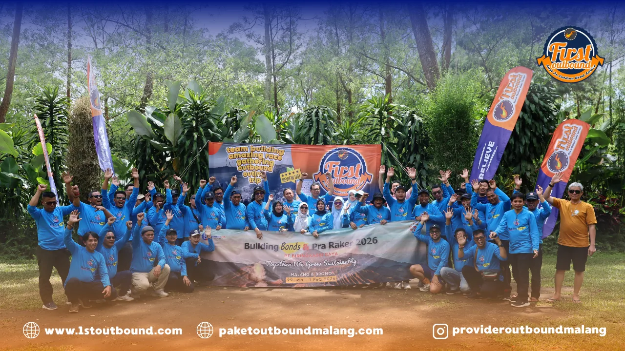 Event gathering korporat Batu Malang First Outbound dengan ratusan peserta