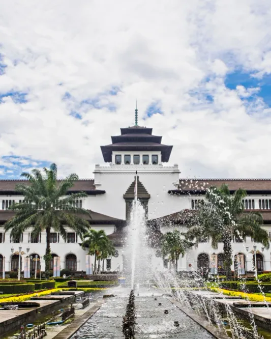 Gedung Sate, the colonial landmark at the centre of Bandung, West Java
